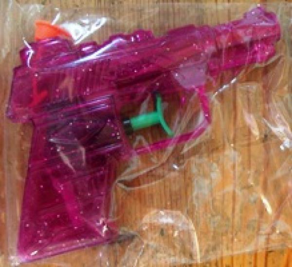 Wasserpistole mit Glitter 12 cm